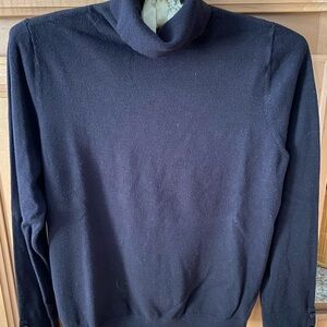 Ann Taylor Black Turtle Neck Sweater with Long Sleeves